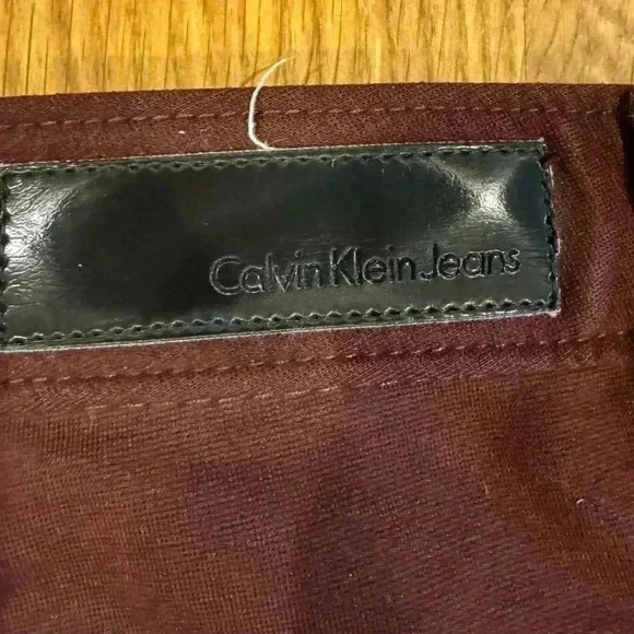 Calvin Klein legging like burgundy pants with pockets - Size 12 - Picture 5 of 5